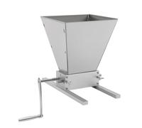 Molinillo manual de 4 litros, molinillo de malta, molinillo de maíz, acero inoxidable, trituradora de granos, trituradora de malta, distancia de rodillos ajustable, gran apertura de embudo, dos