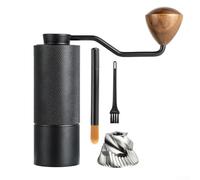 Molinillo manual de café cónico de acero inoxidable para camping, molinillo de mano compacto y variable para rebabas francesas, de viaje, ligero, para moler a granel, espresso, verter, prensa casera