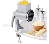 Molinillo Manual de Frutos Secos Con 2 Hojas Desmontables, Manivela de Acero Inoxidable Para Cacahuetes, Nueces, Almendras, Maíz, Especias y Queso