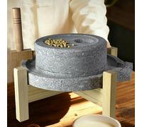 Molinillo manual de grano con marco de madera, molienda sin calor para cocina, restaurante, hornear, café, harina, pimienta, sal, frutos secos