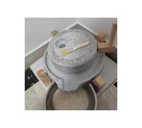 Molinillo manual de piedra de grano para moler alimentos húmedos y secos, hecho a mano natural, fácil de limpiar, adecuado para enseñar y ver