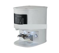 Molinillo mezclador eléctrico, LT58 - Prensa de café eléctrica de 58 mm, automática, for máquina de café espresso con pantalla táctil de acero inoxidable, 58 mm, 10-30 kg(Bianco)