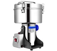Molinillo mezclador eléctrico, Molinillo de café acero inoxidable 2500 g y 4500 W, triturador harina en polvo for uso comercial, inteligente alta velocidad