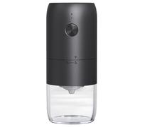 Molinillo mezclador eléctrico, Molinillo de café con parada automática, máquina de molienda ajustable profesional con carga, molinillo de café portátil for viajes de vacaciones(Nero)