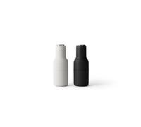 Audo Copenhagen 2 molinillos de especias Bottle Ash-carbon (tapa de acero)
