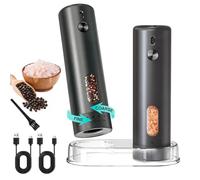 Molinillo Pimienta Electrico, Juego de Molinillos Sal y Pimienta Negra