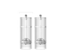 Molinillo Pimienta,Pepper Grinder Juego de molinillos sal y pimienta: manuales especias acrílico transparente, perfectos for marina pimienta, accesorios cocina(5inch - Set of 2)