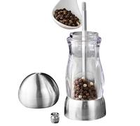Molinillo Sal Pimienta - Molino Manual Especias, Triturador Grosor Ajustable Cerámica Agitador, Accesorio Multi Funcional | Sazonador Recargable Semillas Hinojo