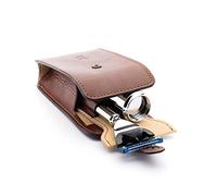Molinillo - Travel Serie - Set de afeitar de viaje - Gillette® Fusion? Silver Tip & Fibre® - Correa de piel de funda