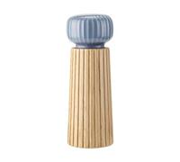 Molinillo y dispensador de especias de madera natural con mecanismo de cerámica para cocinar botellas de condimentos, accesorios de cocina, sales de madera de caucho, pimientos, agitador