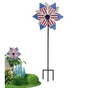 Molinillos de jardín al aire libre - Decoraciones patrióticas de molinos de viento con estaca, molinillo de viento para patio al aire libre | para patio, césped, porche, cama de flores, camino