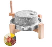 Molino/Amoladora De Piedra Hecho A Mano,Con Marco De Madera,Molino Manual De Polvo De Piedra Para Cocina Casera,Para Cereales Secos Y Húmedos(25x35cm(9.8x13.8in))