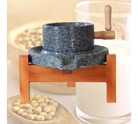 Molino/amoladora De Piedra Hecho A Mano,Molinillo De Granos De Café,Pequeño Molinillo De Piedra De Piedra Azul Hecho A Mano,Molinillo Para Procesamiento De Horneado(20cm/7.9in)