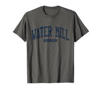 Molino de agua New York NY College University Style Azul Camiseta
