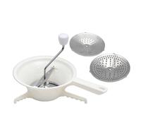 Molino De Alimentos De Manivela - Colador De Salsa De Acero Inoxidable, Robot Culinario Para Tomates | Molino De Verduras Con 3 Discos Intercambiables Trituradora De Tomates Gadget De Cocina