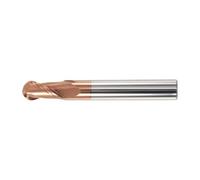 Molino de bolas industrial de 2 flautas, resistente para máquinas de fresado de metal y sistemas de grabado, herramienta de centro de mecanizado