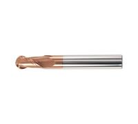 Molino de bolas industrial de 2 flautas, resistente para máquinas de fresado de metal y sistemas de grabado, herramienta de centro de mecanizado