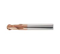Molino de bolas industrial de 2 flautas, resistente para máquinas de fresado de metal y sistemas de grabado, herramienta de centro de mecanizado