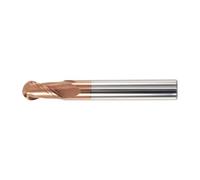 Molino de bolas industrial de 2 flautas, resistente para máquinas de fresado de metal y sistemas de grabado, herramienta de centro de mecanizado
