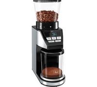 Melitta Calibra 1027-01 - Molinillo de café eléctrico cónico con 39 ajustes de molienda, apto para distintas cafeteras, moledor de café con báscula digital y pantalla LCD, 200 g, negro
