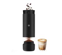 Molino de café cónico portátil TIMEMORE, molino de café eléctrico con 30 ajustes, parada automática y diseño compacto para uso doméstico y al aire libre - Whirly 01S, negro