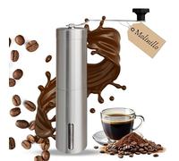 Molino de café manual externo y ajustable, con molino cónico de cerámica de alta precisión y diseño moderno, molinillo, adecuado para Aeropress, Pour Over y cafeteras Moka.