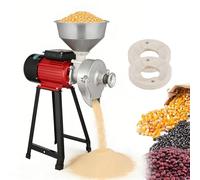 Molino de Cereales Eléctrico 3000W Uso Seco y Húmedo para Harina Casera Máquina para Leche de Soya y Tofu Ideal para Moler Arroz Maíz y Especias Frescas