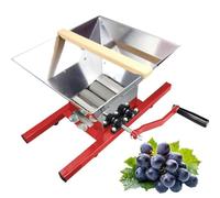Molino de Frutas Trituradora de Frutas 7 L Triturador de Manivela Trituradora de Acero Inoxidable Prensa en Frío, Verduras y Uvas Para Vino Grapes
