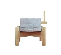 Molino De Grano De Piedra, Molinillo De Piedra Azul Con Manivela, Maquina De Moler De Maiz, Para Cereales Secos Y Húmedos, Especias, Té, Flores, Hierbas En Polvo(20x30cm/7.8x11.8in)