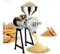 Molino de Grano Eléctrico 3000W Para Molienda Húmeda y Seca con Grosor Ajustable, Máquina de Alta Resistencia Para Hacer Polvo de Maíz, Arroz, Trigo, Café, Cereal, Alimento