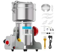 Molino de grano eléctrico de 1000 g, trituradora de grano 3000 W de alta velocidad, máquina de polvo comercial con protección contra sobrecarga para cereales secos, arroz, granos de maíz