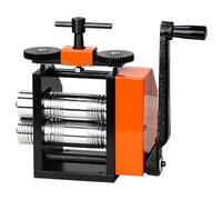 Molino de laminación de joyería con manivela - Prensa de alambre y chapa de metal ajustable para hacer joyas