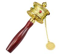 Molino de oración tibetano - Molino de oración budista tibetano, aleación Budismo tibetano Seis palabras Mantra Manivela | Molino de oración budista para orar, bendición, relajarse