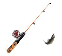 Molino de pesca en hielo, caña de pescar de invierno,Combinación plegable de pesca en hielo, caña portátil y molino | Equipo de pesca en hielo de invierno con mango EVA antideslizante para lucioperca