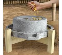 Molino de Piedra de Granito Hecho a Mano: un Molinillo Natural operado a Mano Que muele café, harina, Pimienta, Sal y nueces sin Calentar, Ideal para la Cocina y el Comedor.