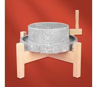 Molino De Piedra De Granito Natural, Molinillo Manual De Cocina, Molino Casero Húmedo Y Seco, Para Café, Harina, Hogar, Restaurante, Horneado, Pimienta, Sal Y Nueces(35x45cm/13.8x17.7in)