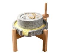 Molino De Piedra De Grano Seco/húmedo Accionado Manualmente, Piedra De Sisal Engrosada, Dientes De Molienda Profunda, Molienda Fina, Enseñanza Y Visualización De Doble Uso(25cm/9.8in)
