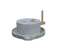 Molino De Piedra Hecho A Mano, Molinillo De Grano Manual, Molino De Maiz, Maquina De Moler, Para Especias, Té, Flores, Hierbas En Polvo(25x35cm/9.8x13.8in)