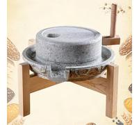 Molino De Piedra Para Granos Manual, Molino Grande De Piedra Para Granos Secos Y Húmedos, Molinillo De Piedra Azul Para Frijoles,Arroz,Maíz,Especias,Granos de Café(30cm/11.8in)