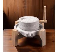 Molino De Piedra Para Granos, Molinillo De Grano Manual, Molino Casero Húmedo Y Seco, Para Cereales, Especias, Leche De Soja, Hierbas, Bayas De Trigo(30x40cm/11.8x15.7in)