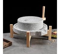 Molino De Piedra Pequeño Clásico, Molino Manual De Polvo, Molinillo Casero Húmedo Y Seco, Para Cereales, Especias, Leche De Soja, Hierbas, Bayas De Trigo(30x40cm/11.8x15.7in)