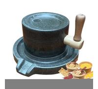 Molino De Piedra Trituradora | Molino De Granos Manual De Piedra | Trituradora de Mano para Cocina, Restaurante, Panadería, Café, Harina, Pimienta, Sal, Nueces y Maiso