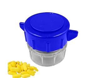 Molino de píldoras pequeño, molino manual de píldoras - Molino de píldoras de polvo fino | Dispensador de píldoras de tamaño compacto para personas mayores, molino de tabletas para práctica