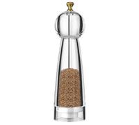 Molino de pimienta manual, molino de pimienta manual - Molinillo de sal y pimienta,Molinillo de pimienta profesional acrílico con tamaño ajustable, molino de pimienta recargable para cocina