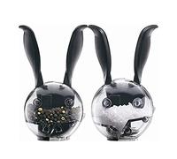 Molino de Pimienta Molinillo de Pimienta Mini Bola Trituradora De Especias Manual, Diseño De Orejas De Conejo Negro, Molinillo De Pimienta, Herramientas De Cocina, 2 Uds. Molinillos de Especias Molini