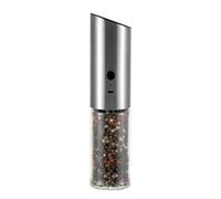 Molino de sal con luz LED - Molinillo de pimienta automático eléctrico, aspereza ajustable Gadget de cocina | Uso fácil con una sola mano, cirugía de molienda sin esfuerzo, dispensador de especias de