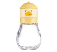 Molino de sal marina | Contenedor de condimento pato amarillo con tarro de molienda 180ml/200ml | Manual de cocina con molino de sal marina de pimienta de tamaño ajustable para pimienta recién