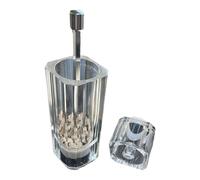 Molino De Sal Marina,Molinillo Salero Pimentero Manual Recargable | Transparente Recargable Ajustable Manual Para Cocina Camping Comedor Mesa Picnic
