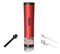 Molino De Sal Recargable - Molinillo De Pimienta Eléctrico De 23 Cm Con Batería De 1200 MAH | Trituradora Multifuncional Portátil De Cerámica De Acero Inoxidable | Tamaño Ajustable 20w Para Cocina De