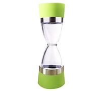 Molino De Sal Y Pimienta 2 En 1 Doble Cabeza Reloj De Arena | Rotación Manual De Doble Extremo, Rotor Cerámico Ajustable De Fino A Grueso, Cámara Transparente Con Núcleo Cerámico
